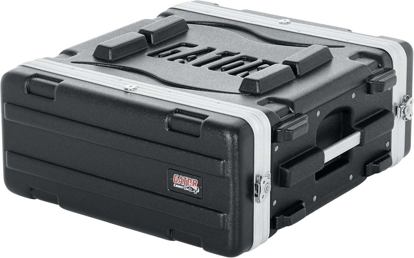 Gator Cases Lightweight Molded 6U Rack Case with Heavy Duty Latches, Shallow 14.25" depth (GR-6S)