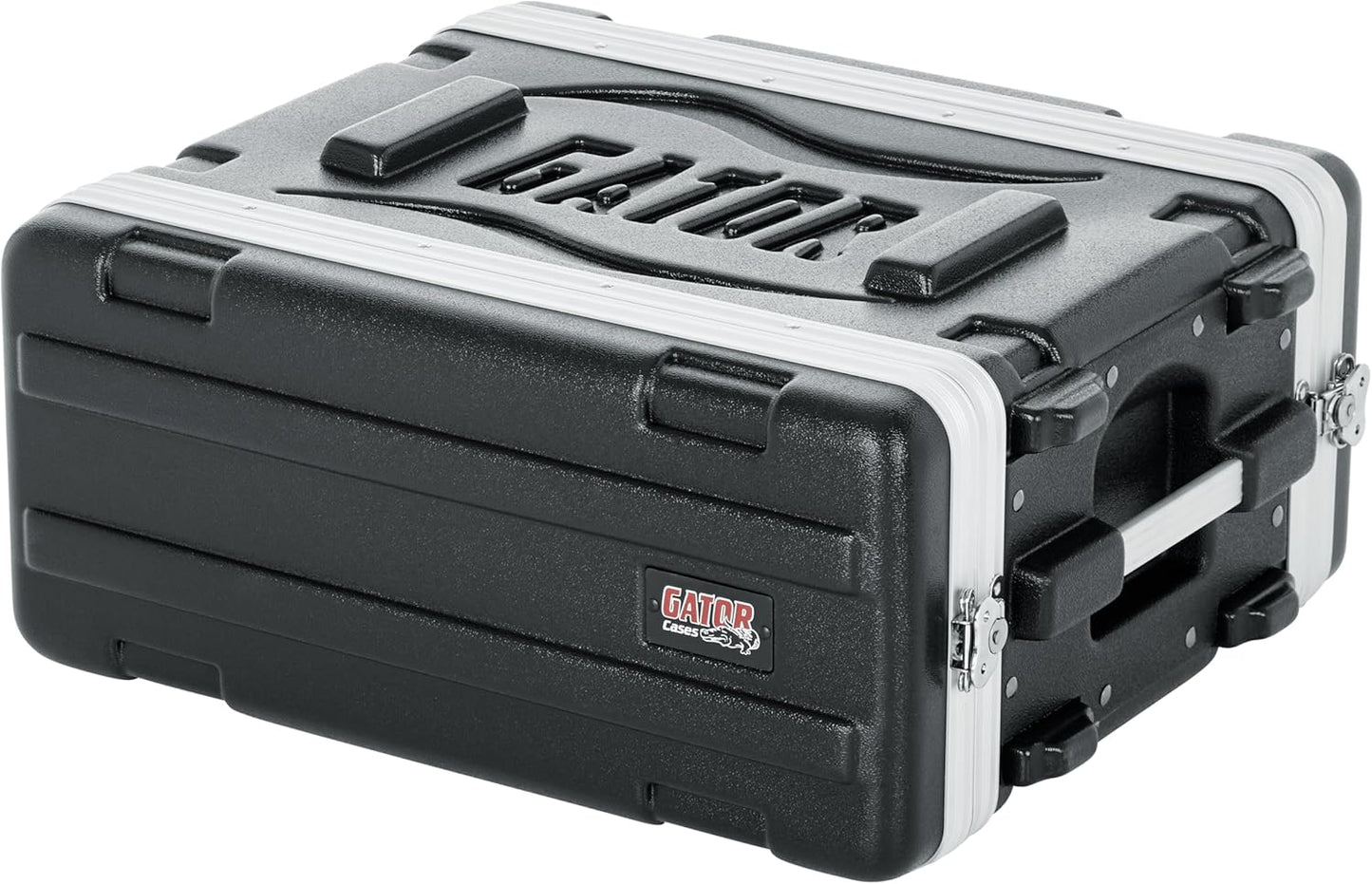 Gator Cases Lightweight Molded 6U Rack Case with Heavy Duty Latches, Shallow 14.25" depth (GR-6S)