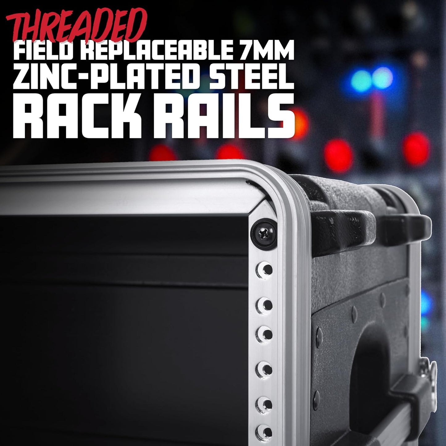 Gator Cases Lightweight Molded 6U Rack Case with Heavy Duty Latches, Shallow 14.25" depth (GR-6S)