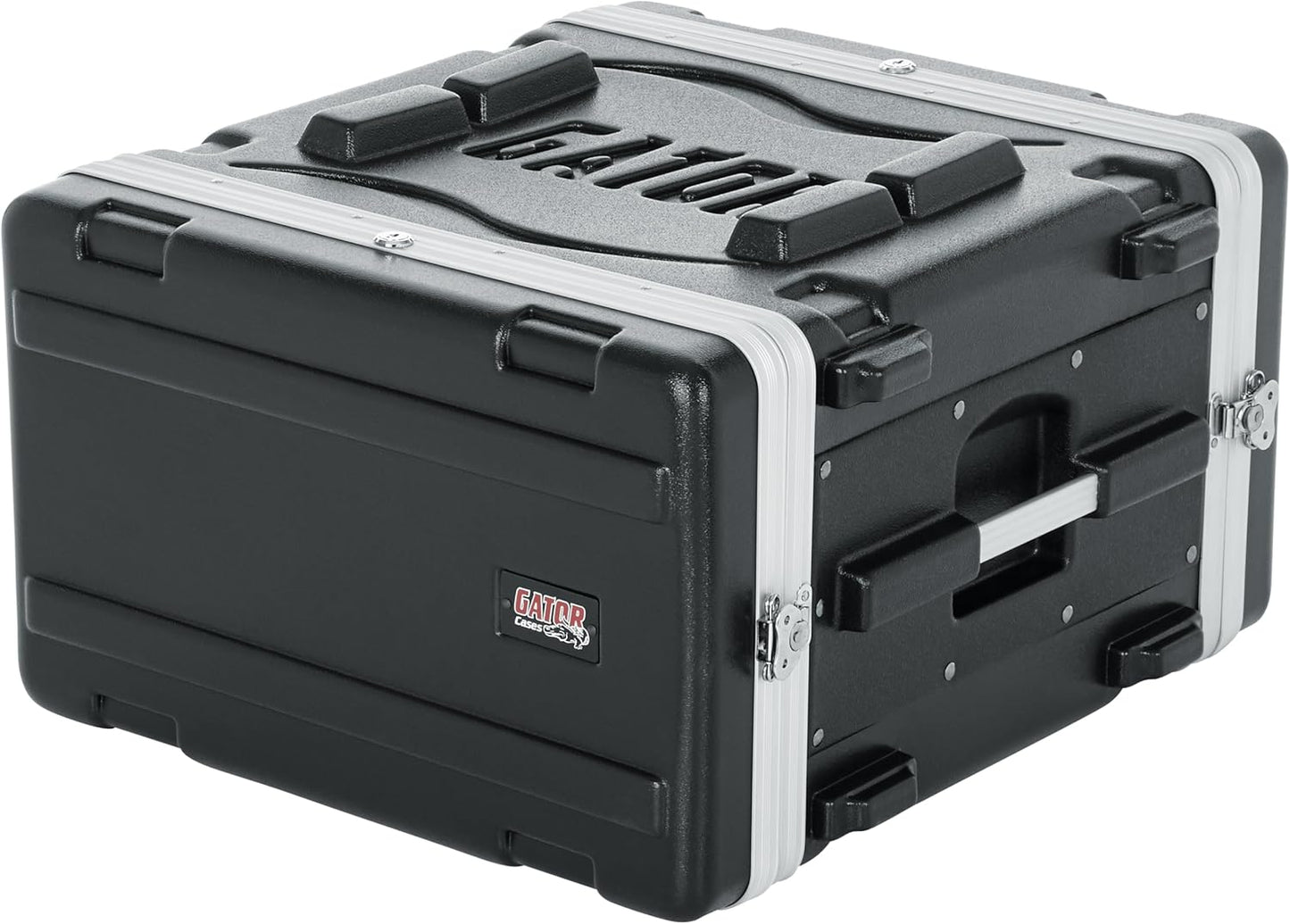 Gator Cases Lightweight Molded 6U Rack Case with Heavy Duty Latches, Shallow 14.25" depth (GR-6S)