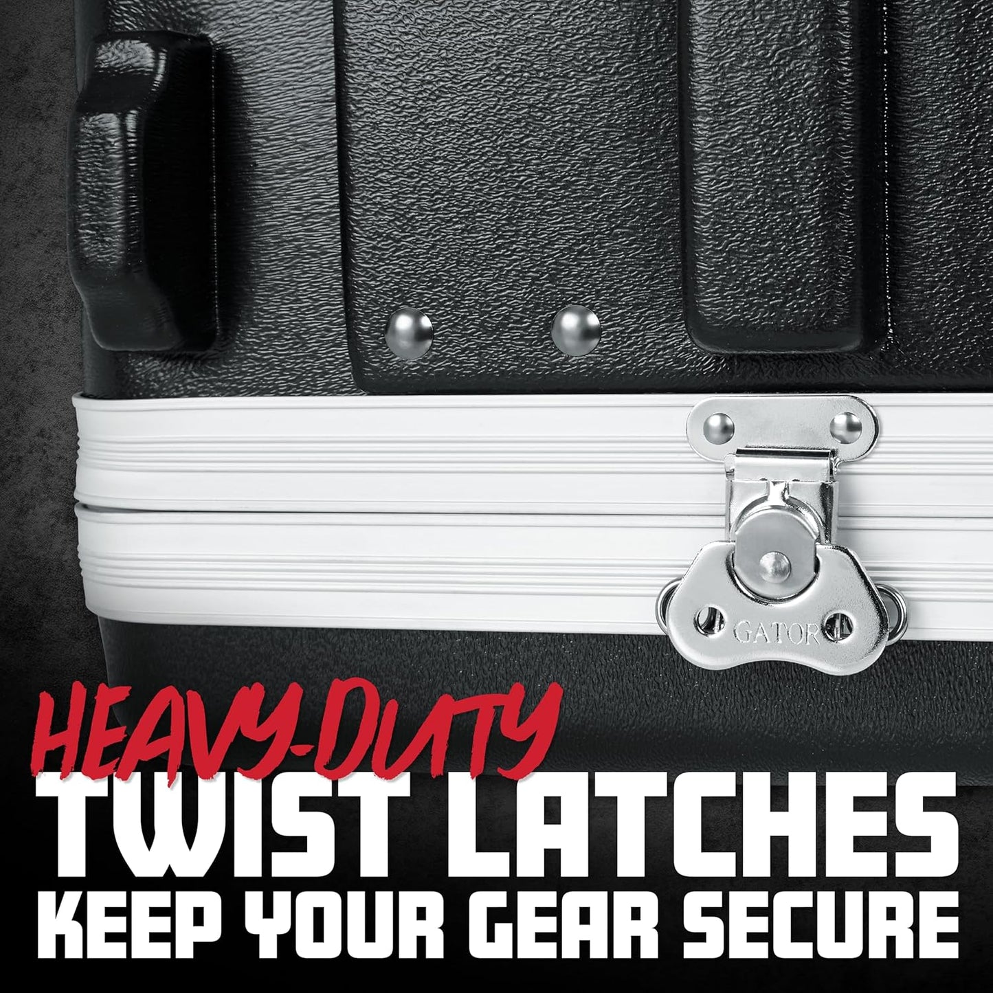 Gator Cases Lightweight Molded 6U Rack Case with Heavy Duty Latches, Shallow 14.25" depth (GR-6S)